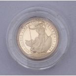 A 1994 Britannia gold proof £10 coin, Britannia standing, 263/1000, 1/10 oz, in original case with