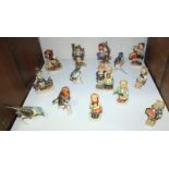 SECTION 22. Fourteen assorted Goebel Hummel figures