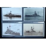 Approximately 130 postcards largely Real Photographic and the 1910 launch of HMS Orion, King