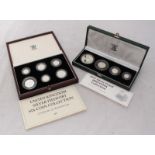 A 1997 silver proof Britannia Collection set including two-pound, one-pound, fifty-pence and