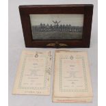 RAF Tangmere interest. Two signed dinner menus from RAF Station Tangmere Christmas 1945,