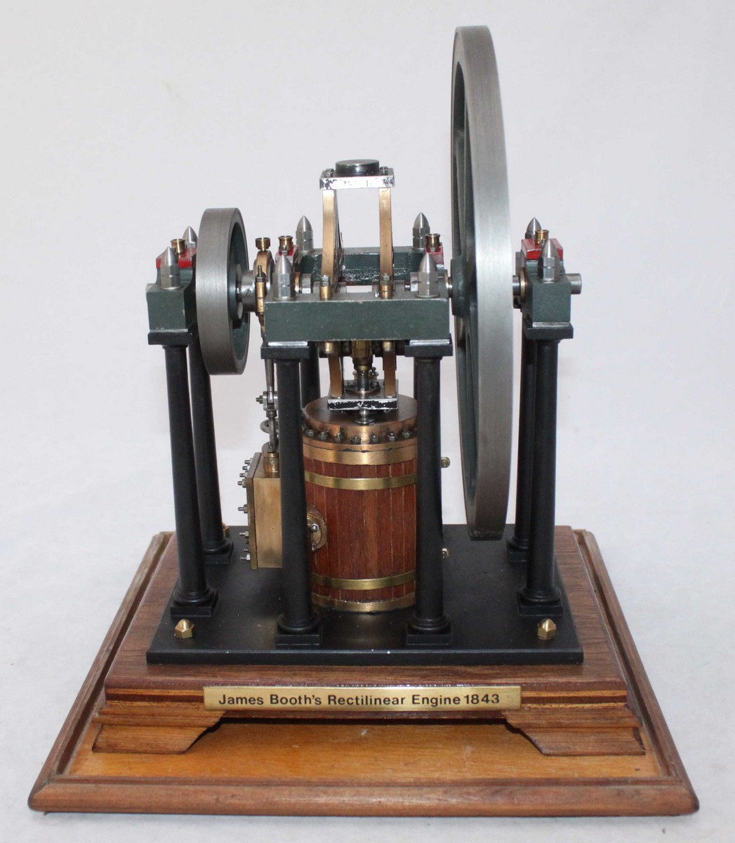 A well engineered model of the James Booth rectilinear steam engine, based on the 1843 original