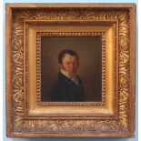 Haber (late 18th / early 19th century), 1821, half-length small portrait of a young man wearing