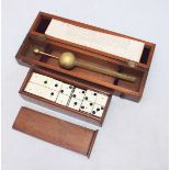 A brass Salinometer by J. Morrison, Liverpool, in original fitted walnut box with instructions,