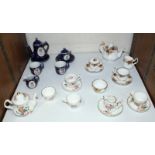 SECTION 26. Various assorted ceramic miniature tea wares including a Royal Albert 'Old Country