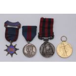 A Queen Victoria India General Service Medal with bar for Burma 1885-7 to F.G. Beaby HMS