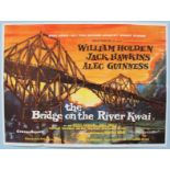 The Bridge on the River Kwai (r-1963) British Quad film poster, starring Alec Guinness, Horizon