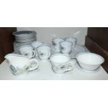 SECTION 17. A thirty-piece Susie Cooper 'Glen Mist' pattern part tea set comprising of cups, saucers