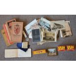 112 old postcards, mostly of Portsmouth interest together with a boxed dinky toy, a 1930s