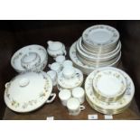 SECTION 35 & 36. A fifty-nine piece Wedgwood Mirabelle part dinner and coffee service, comprising of
