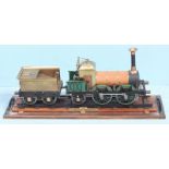 A well engineered 5" gauge model of the Liverpool & Manchester Lion 0-4-2 locomotive Titfield