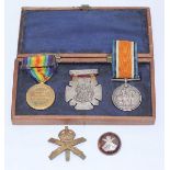 A WW1 Machine Gun Corps Victory Medal and War Medal to 36524 Pte. A,E. Wells M.G.C. together with an