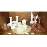 SECTION 44. A seven-piece Limoges dressing table set, together with a small quantity of assorted