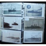 Approximately 272 postcards, mostly real Photographic including Royal Navy ships, many U-Boats and