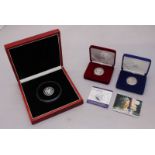 A silver Prince William and Kate Middleton Royal engagement commemorative £5 coin, in presentation