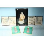 A set of four Chinese silk pictures depicting children playing and reading, glazed and framed,