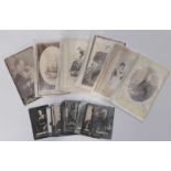 Six 'Southsea' Studio Victorian/ Edwardian cabinet portrait photographs, together with 21x Ogden's