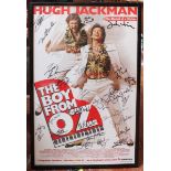 The Boy from Oz musical Broadway Poster (2003) signed by cast members including Hugh Jackman in