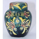 A Moorcroft for B&W Thornton 'Shakespeare' pottery Ginger Jar & Cover decorated in the 'Midsummer