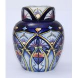 A Moorcroft pottery ginger jar and cover in the 'Inula' pattern designed by Rachel Bishop, signed