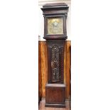 An 18th century 8-day longcase clock, the dial engraved Hen. Payton, Bromsgrove, 11.5" square