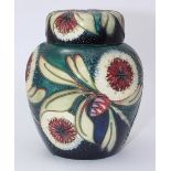 A Moorcroft pottery Ginger Jar & Cover decorated in the 'Albany' pattern after Nicola Slaney,