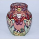 A Moorcroft pottery ginger jar and cover in the 'Winter's Tale' pattern for B&W Thornton,