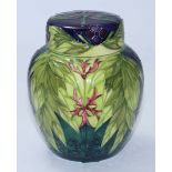 A Moorcroft for B&W Thornton 'Shakespeare' pottery Ginger Jar & Cover decorated in the 'Ophelia'