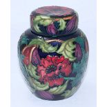 A Moorcroft for B&W Thornton 'Shakespeare' pottery Ginger Jar & Cover decorated in the 'Othello'