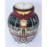 A Moorcroft pottery ginger jar & cover in the 'Hickory Dickory Dock' pattern after Nicola Slaney,