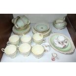 SECTION 19. A ten-place Paragon ceramic part tea set, comprising of cups, saucers and plates etc.