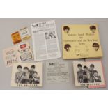 Beatles Interest. A Beatles Official Fan Club card bearing signatures of all four band members,