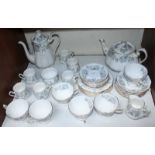 SECTION 16. A 34-piece Royal Albert 'Silver Maple' pattern part tea and coffee set, comprising of