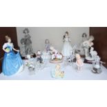 SECTION 1. A small collection of assorted ceramics and glass items including three Royal Doulton