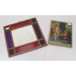 Two various religious plaques, one depicting 'Our Saviour and Mary Magdalene' 25.5 x 20.5cm, the