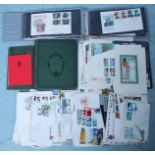 Two schoolboy albums of assorted G.B and world stamps, used, some mounted, some hinge mounted,