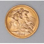 A 22ct gold full sovereign, dated 1965