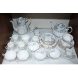 SECTION 16. A 34-piece Royal Albert 'Silver Maple' pattern part tea and coffee set, comprising of