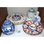 SECTION 23. A small quantity of assorted oriental and other ceramics including two various ginger