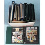 World Stamps in five Hagner ring-binders and stock cards, used and unused, together with a German