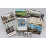 A collection of approximately 280 loose postcards, predominantly British topographical interest,