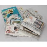 A small collection of Royal Mail mint stamps and other stamps, together with a small quantity of