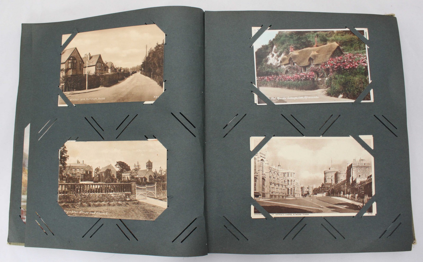 A collection of approximately 370 assorted postcards across two albums, one album of largely - Image 2 of 4