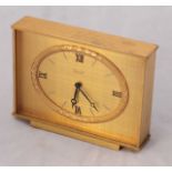 A Swiss made Imhof gilt-metal mantel clock, c.1950's - 60's.