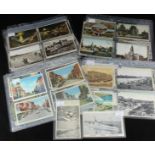 A collection of approximately 130 postcards, predominantly of Portsmouth and Southsea topographical