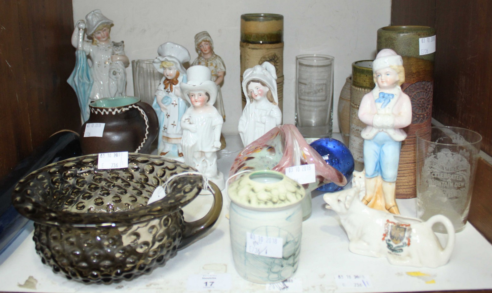 SECTION 17. A quantity of assorted mixed ceramics and collectables including a Victorian blue