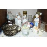 SECTION 17. A quantity of assorted mixed ceramics and collectables including a Victorian blue