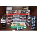 A small collection of 26 various model vehicles including a Dinky Collection 1965 Triumph TR4A-