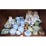 SECTION 36. An assortment of mixed ceramics including a quantity of Wedgwood Jasperware pieces, a