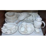 SECTION 7. A fifty one piece Staffordshire 'Mayfair' dinner and coffee set, comprising six-each